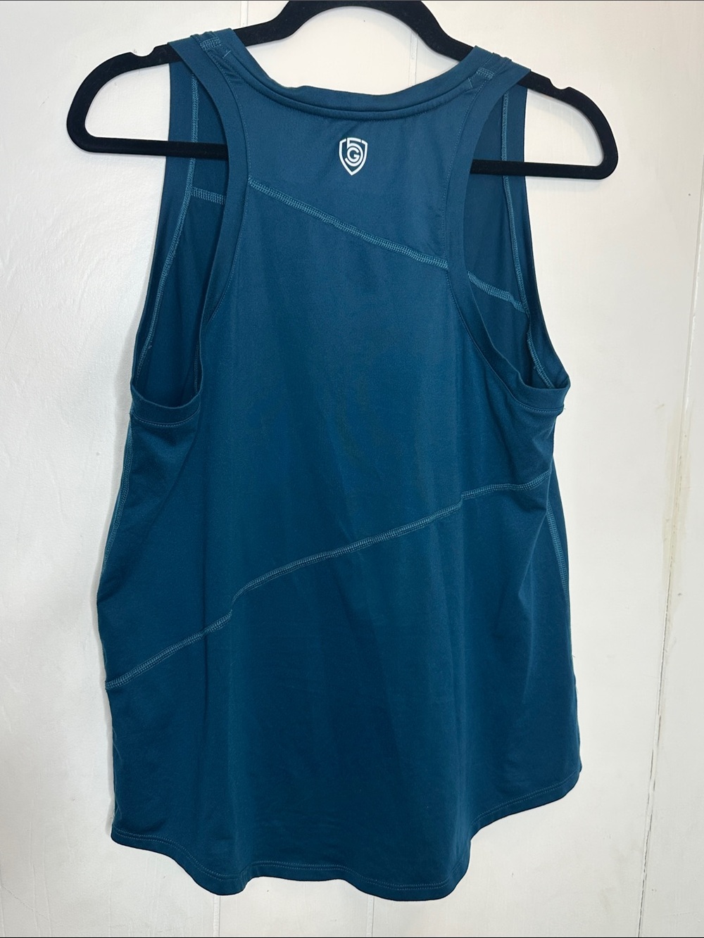 Women’s Advance Teal Sleeveless Performance Tank Top - Picture 4 of 7
